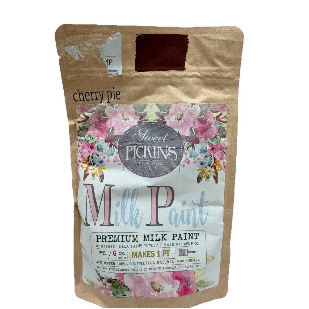 NEW Sweet Pickins Milk Paint  CHERRY PIE 6 Oz ( Makes 1 Pint added to water)